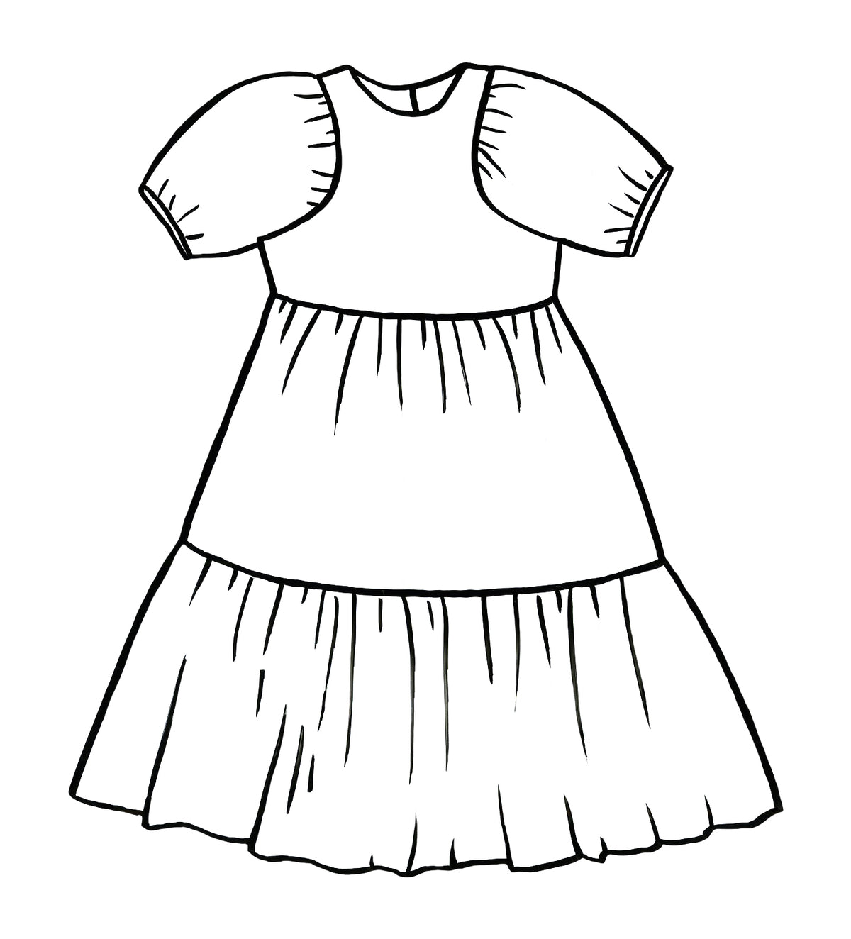 PDF Pattern - Cloud Dress | Sewing Patterns by Masin