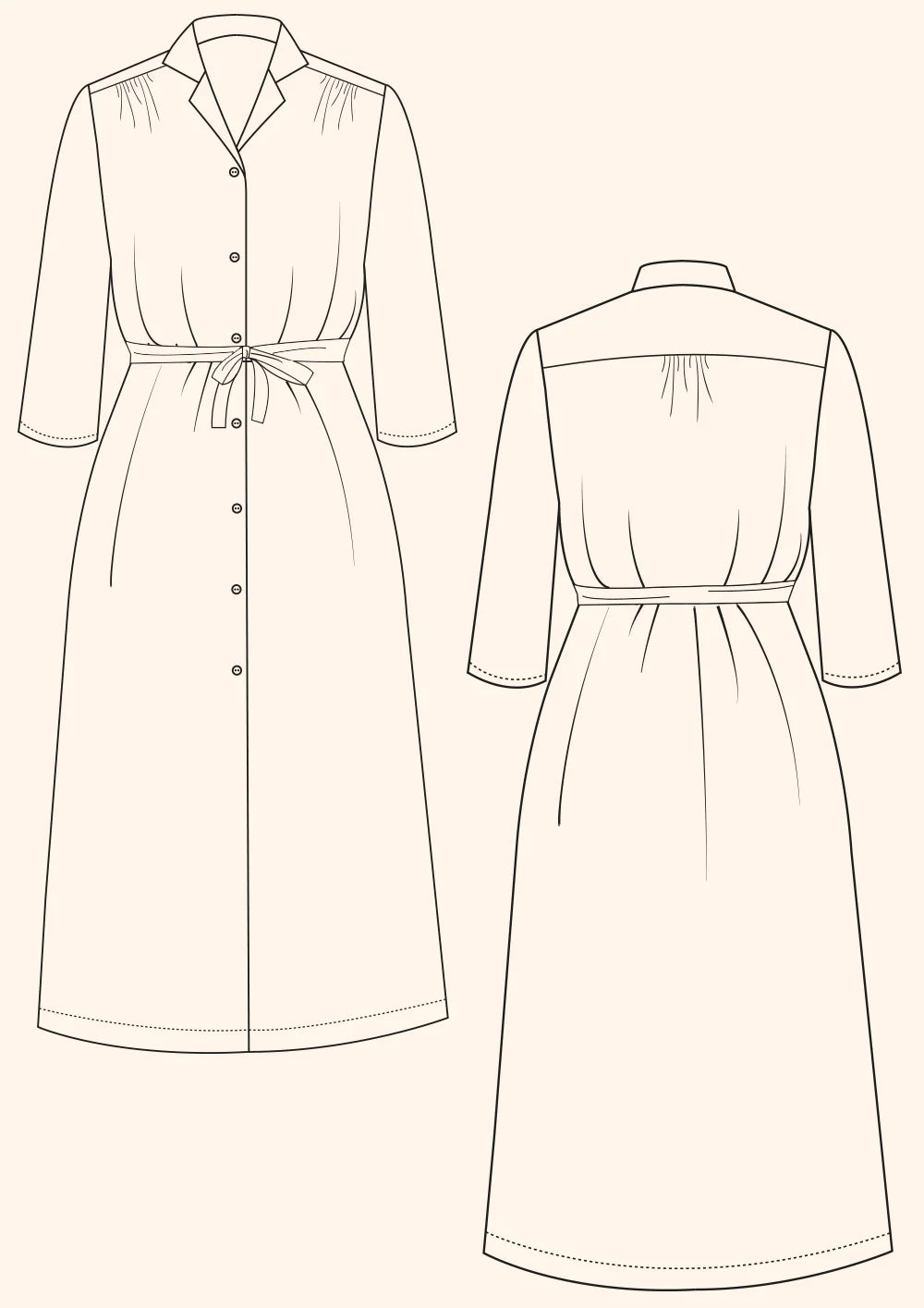 Maaidesign Patterns PDF Pattern - Celia Dress | The Modern Sewing Co. – MaaiDesign Fabrics