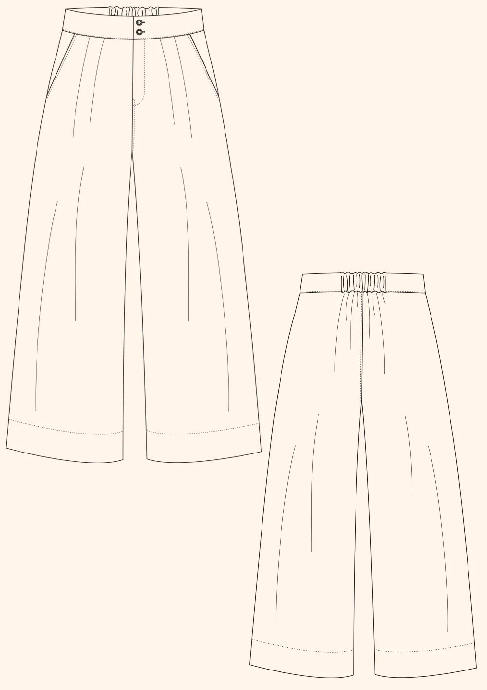Maaidesign Patterns PDF Pattern - Spring Trousers | The Modern Sewing Co. – MaaiDesign Fabrics