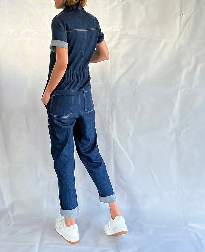 PDF Pattern - Circa Overalls | French Navy – MaaiDesign Fabrics