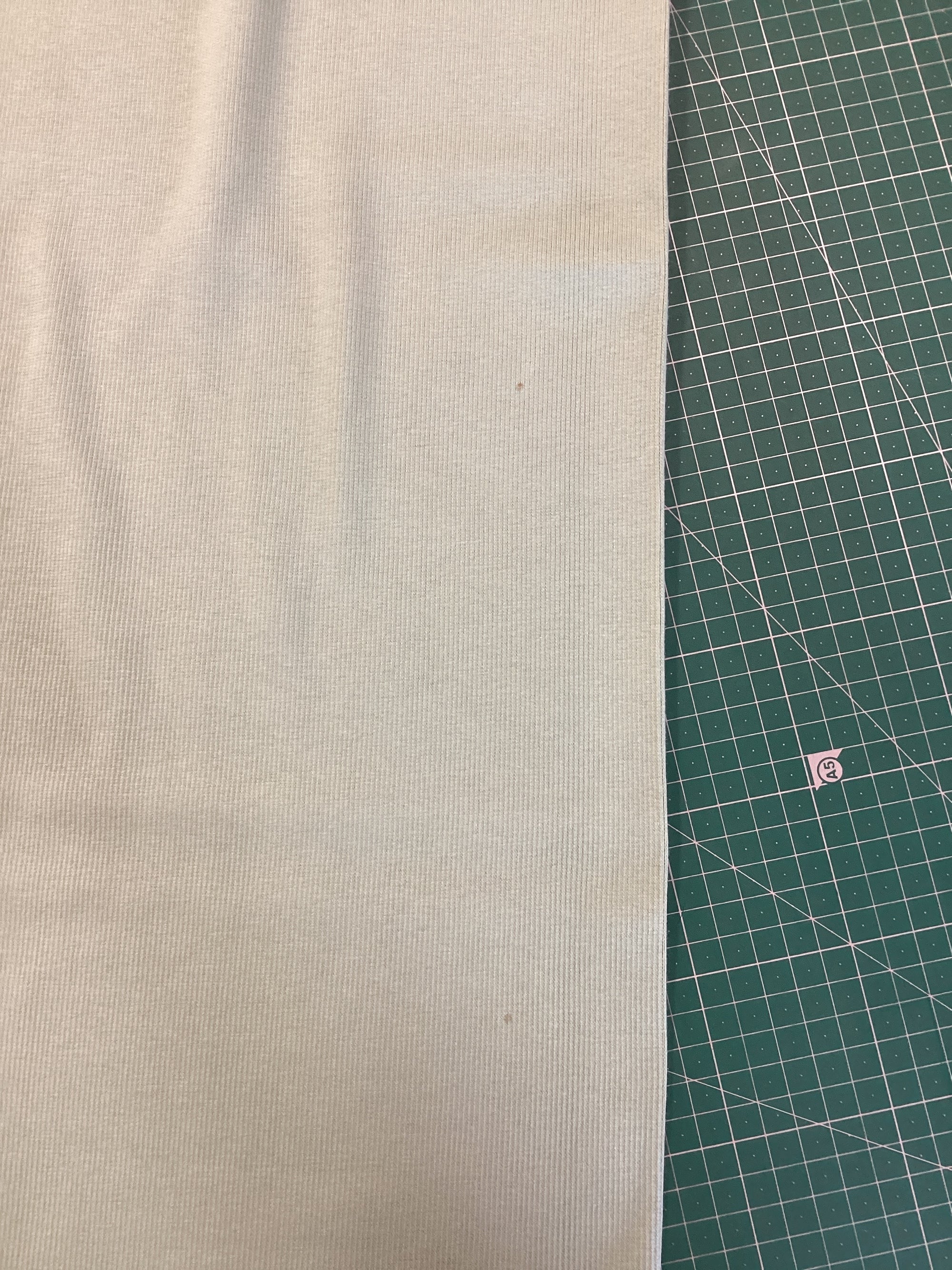 See You At Six - Ribbing - Granite Green - 68cm piece with fault