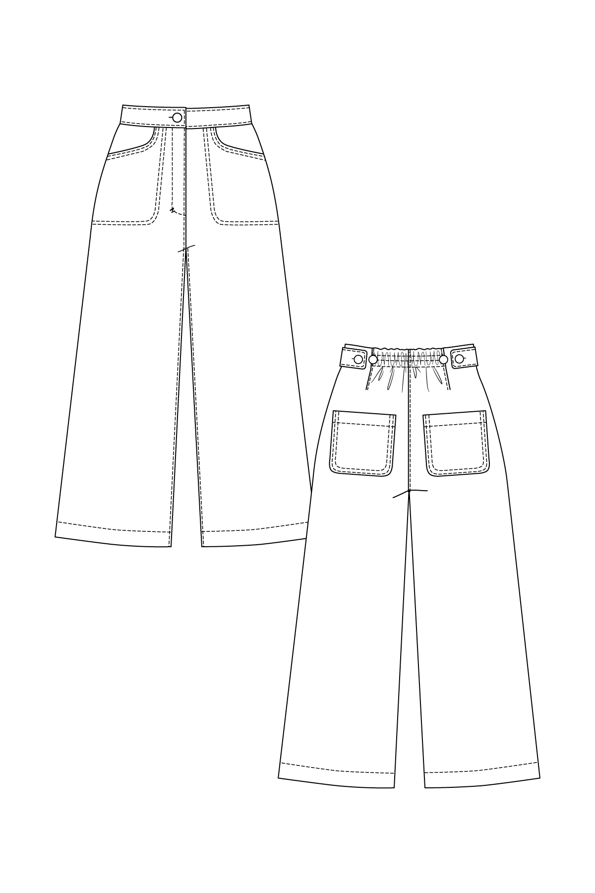 PDF Pattern - Aina Trousers &amp; Culottes | Named Clothing