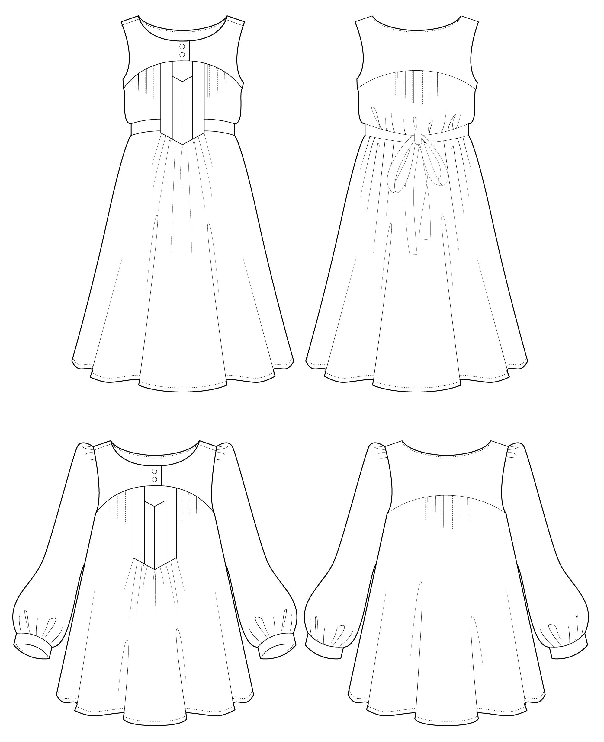 Maaidesign Patterns PDF Pattern - Anouk Dress and Tunic | Victory Patterns – MaaiDesign Fabrics