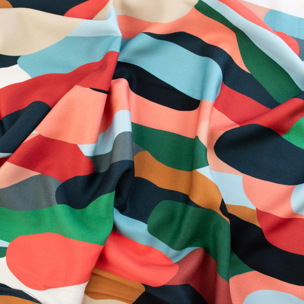 Light &amp; Lush - Viscose Twill - Abstract