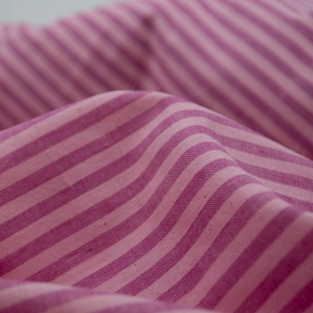 Handwoven Cotton - Pink Stripe