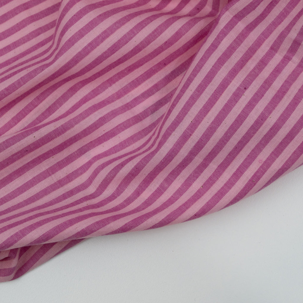 Handwoven Cotton - Pink Stripe