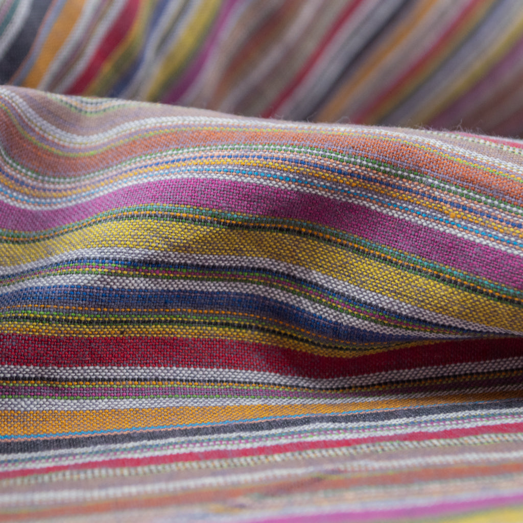 Handwoven Cotton - Rainbow Stripe