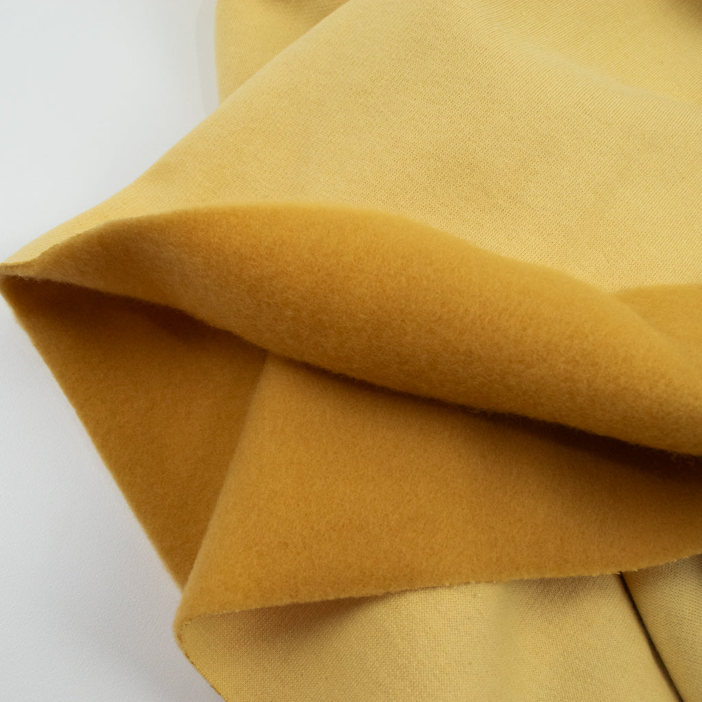 Made in Australia - Wool Organic Cotton Brushed Sweater Knit - Gold