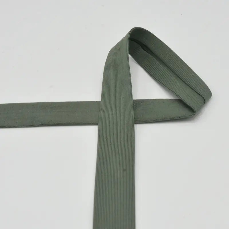 Bias Binding - Stretch Cotton Jersey - Khaki Green