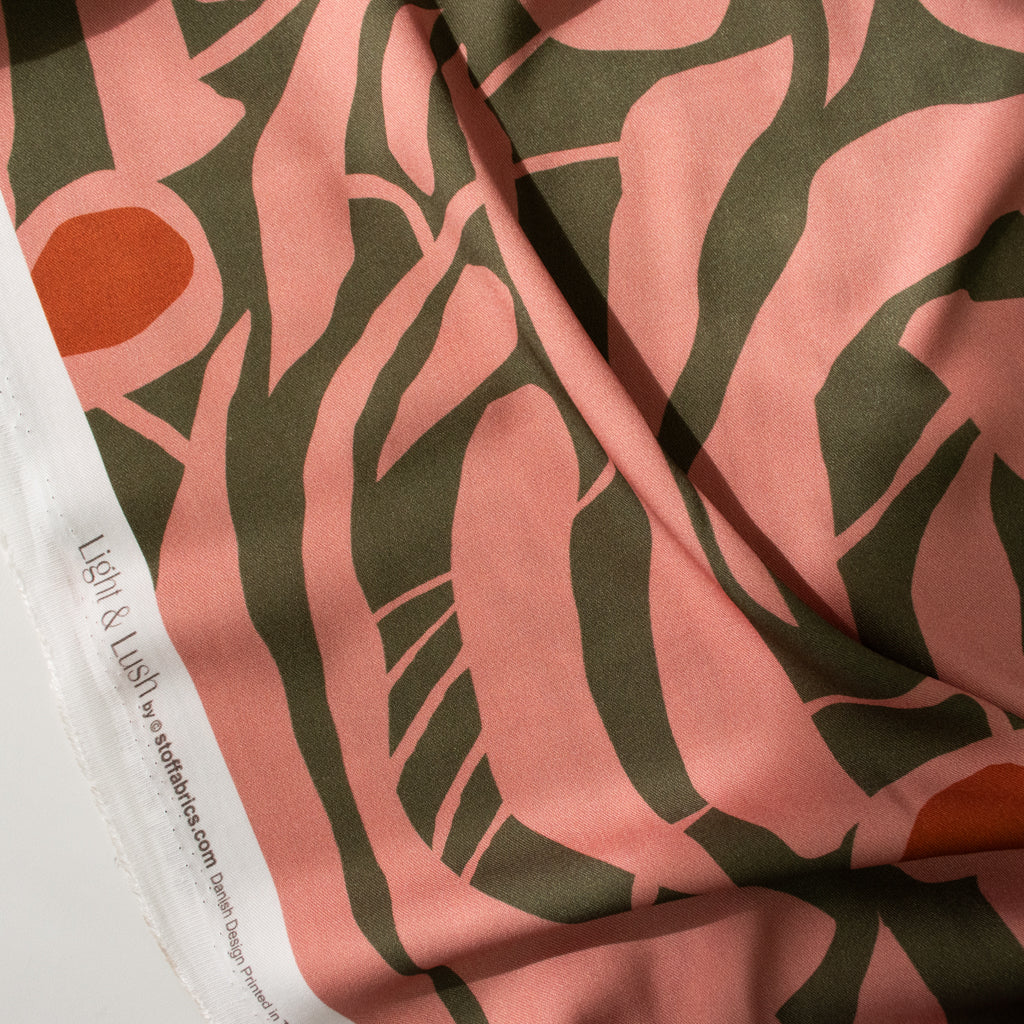 Light &amp; Lush - Viscose Twill - Blush Canopy