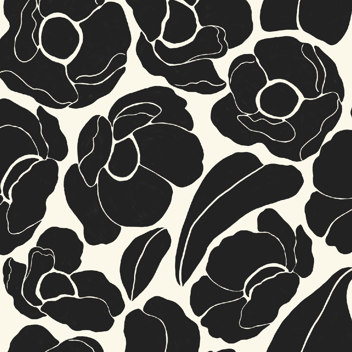 Johanna Ralph | Bold Botanica Black | Linen