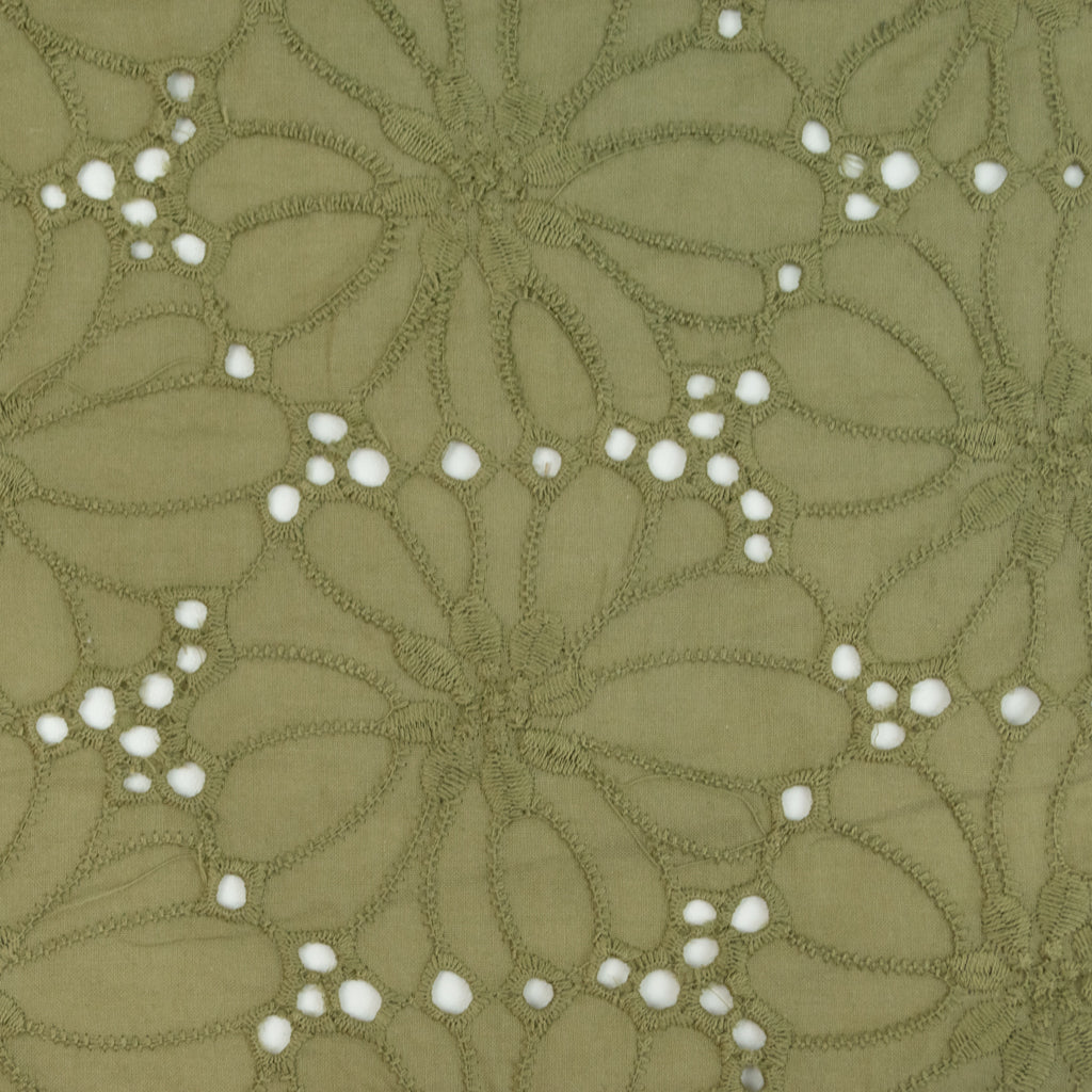 Broderie Anglaise - Olive