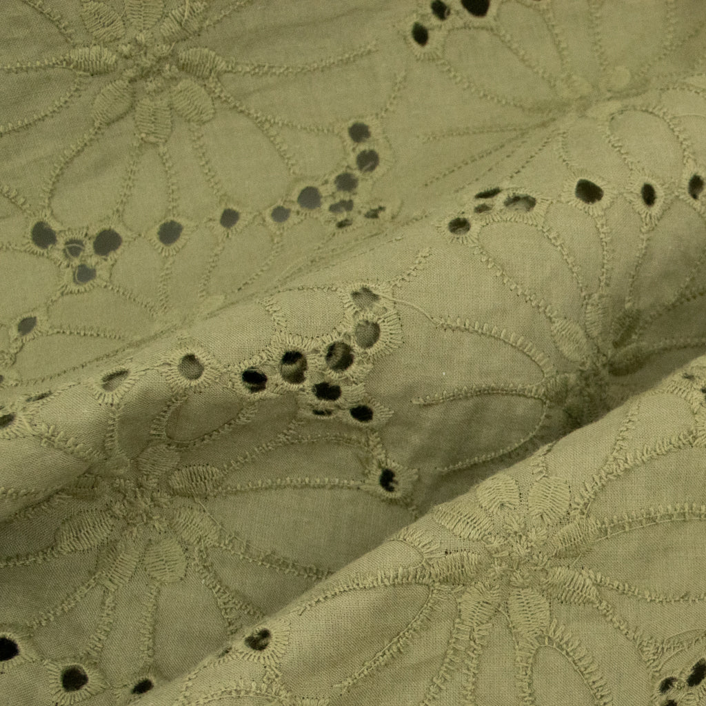 Broderie Anglaise - Olive
