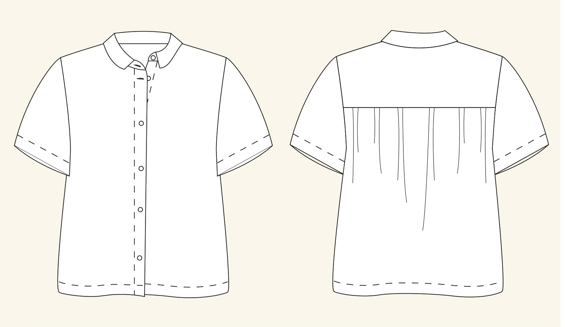 PDF Pattern - Calla Shirt | Elle Stitch
