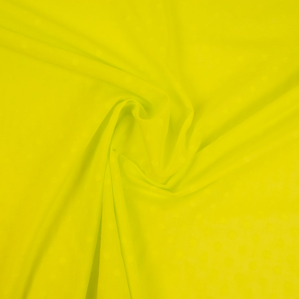 Flocked Spot Voile - Neon Yellow