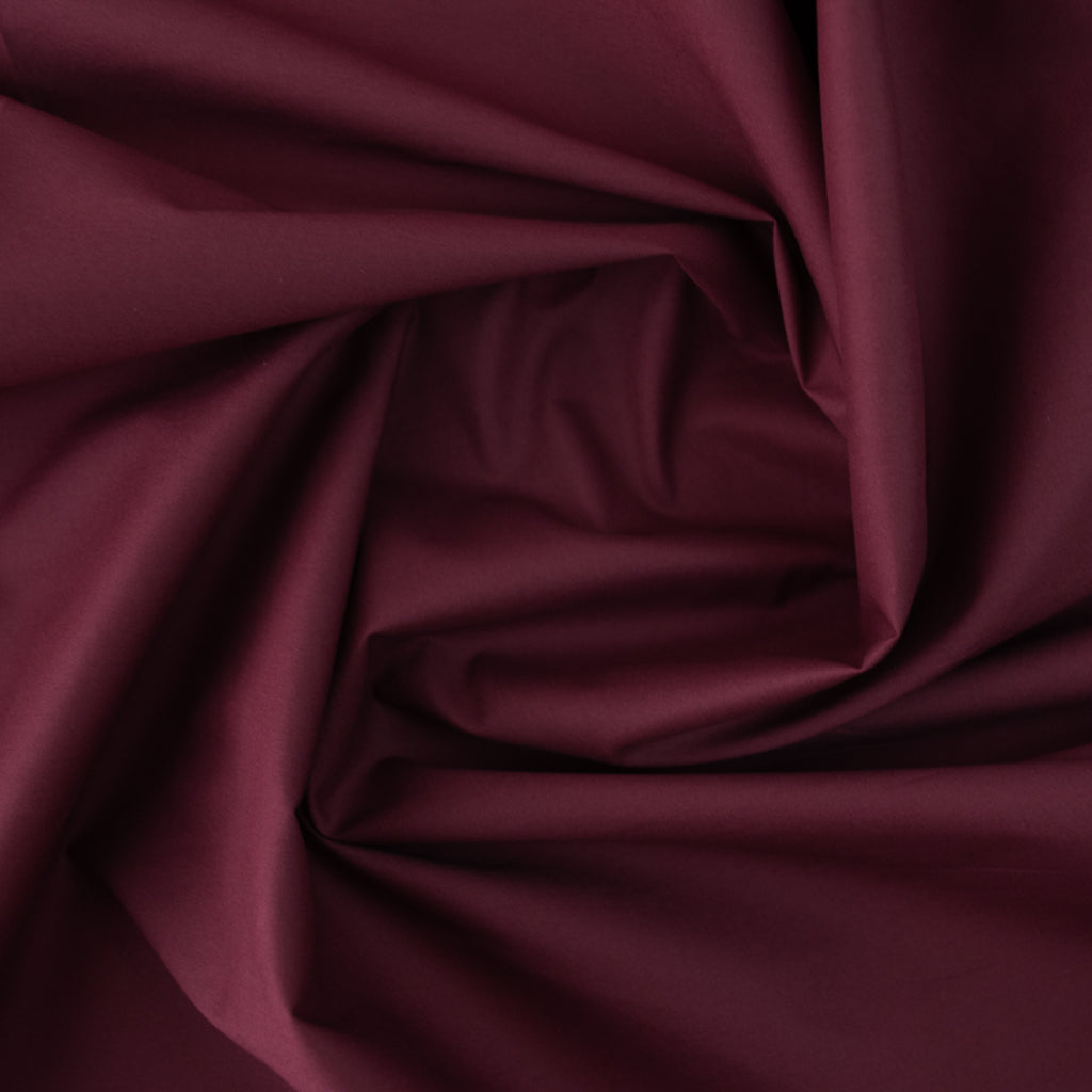 Cotton Poplin - Bordeaux