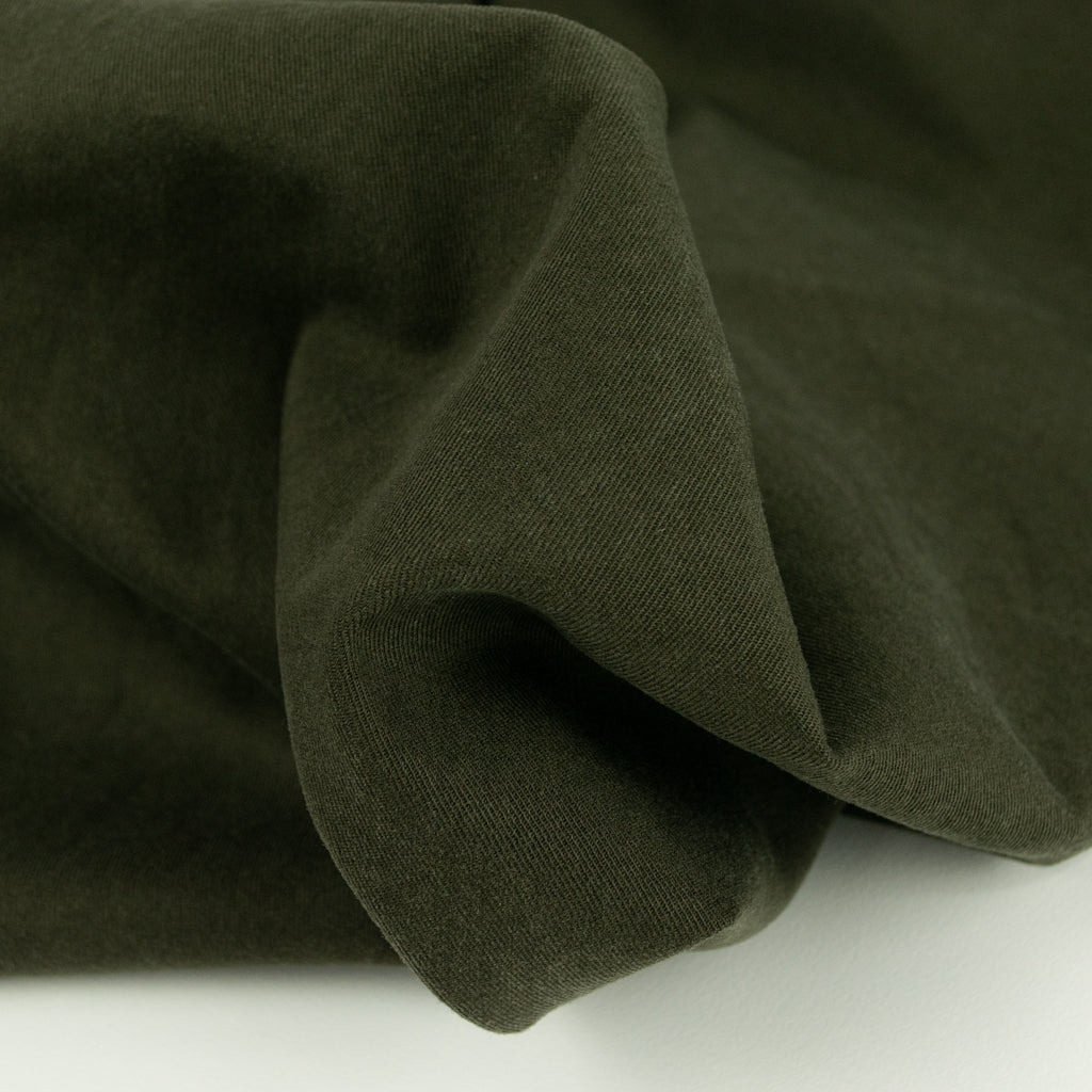 Cotton Lyocell Drill - Dark Khaki