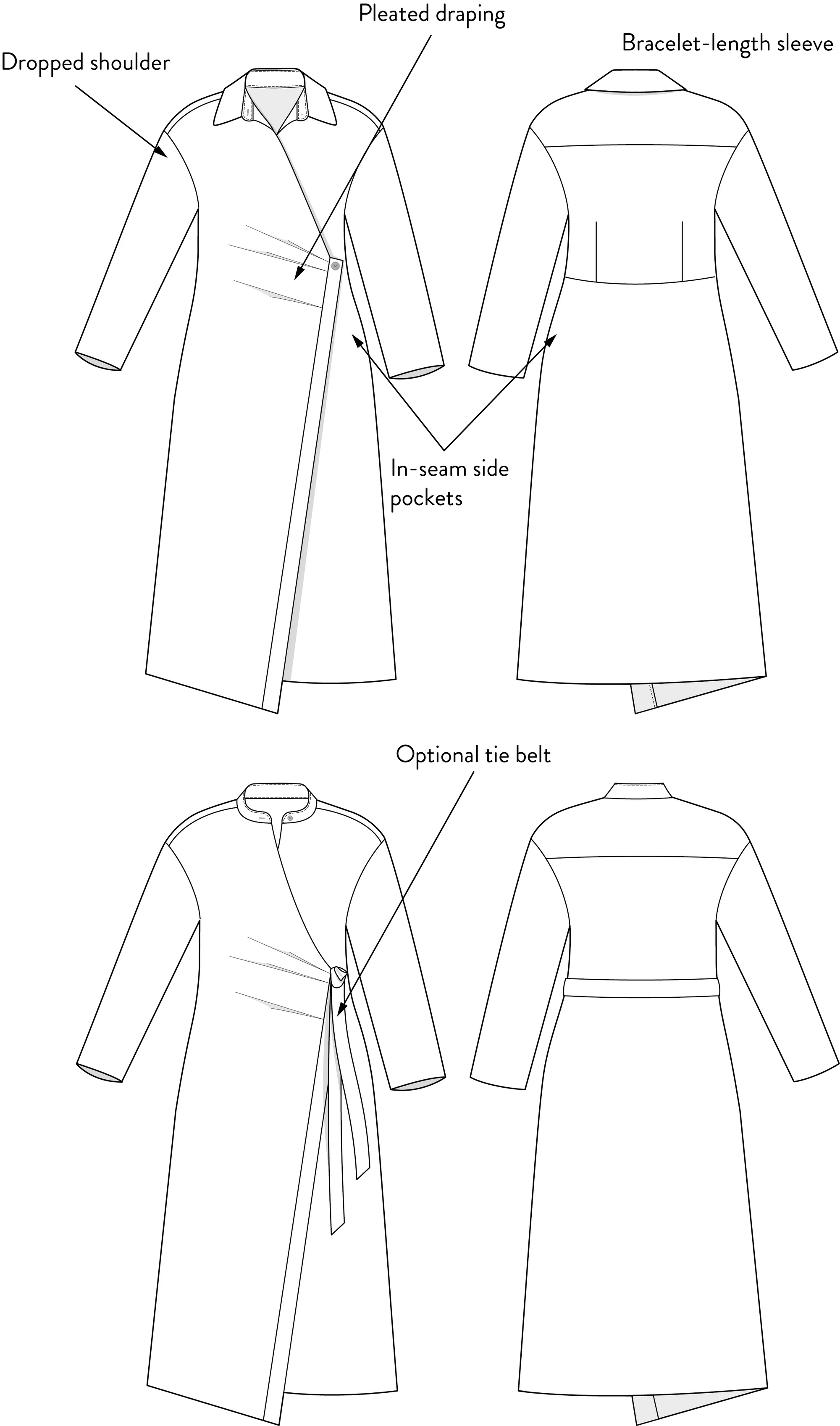 Wrap Dress - Sewing Pattern | The Assembly Line
