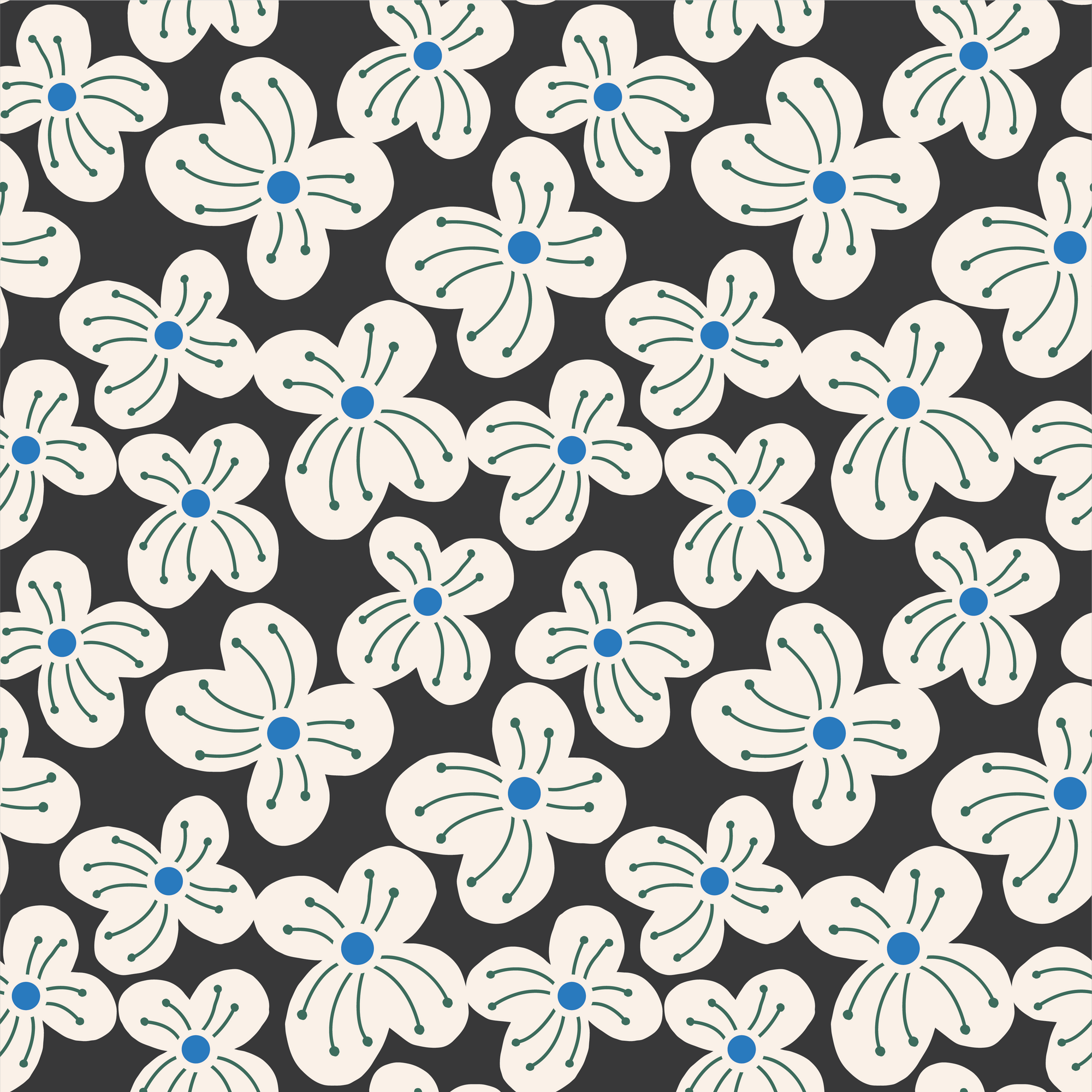 Jessica Nielsen - Cotton Jersey - Daisies