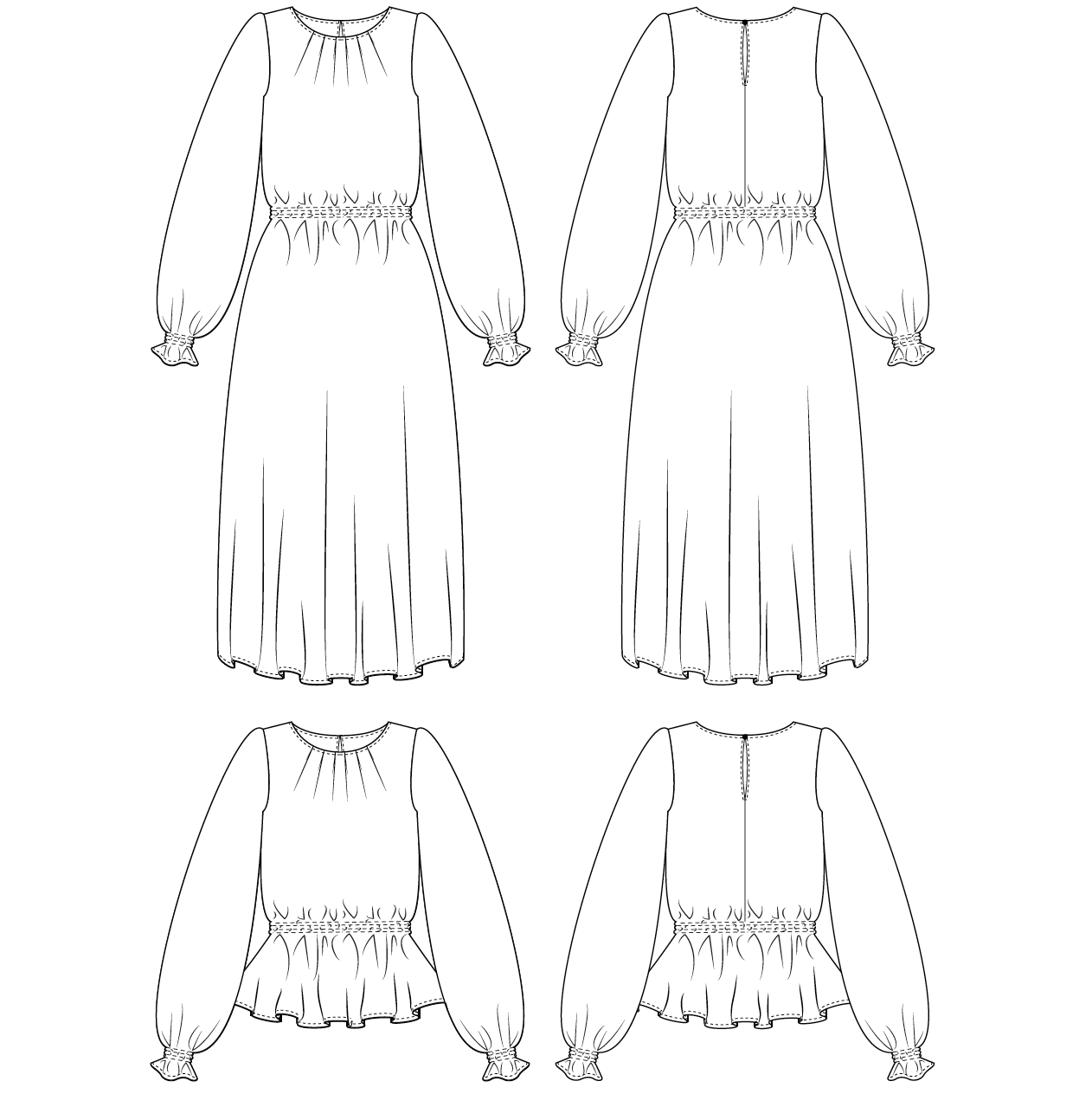 PDF Pattern - Dayo Dress and Blouse | Sewing Patterns by Masin