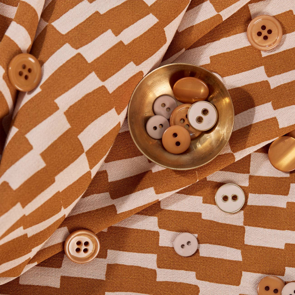 Atelier Brunette - Domino Ochre - Kelsey Viscose Crepe