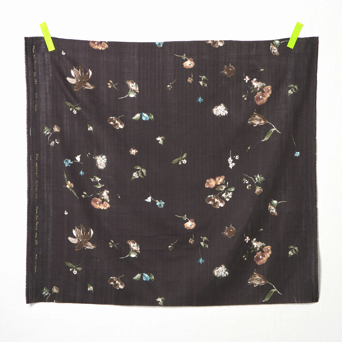 Nani Iro New Morning - Organic Double Gauze - Black