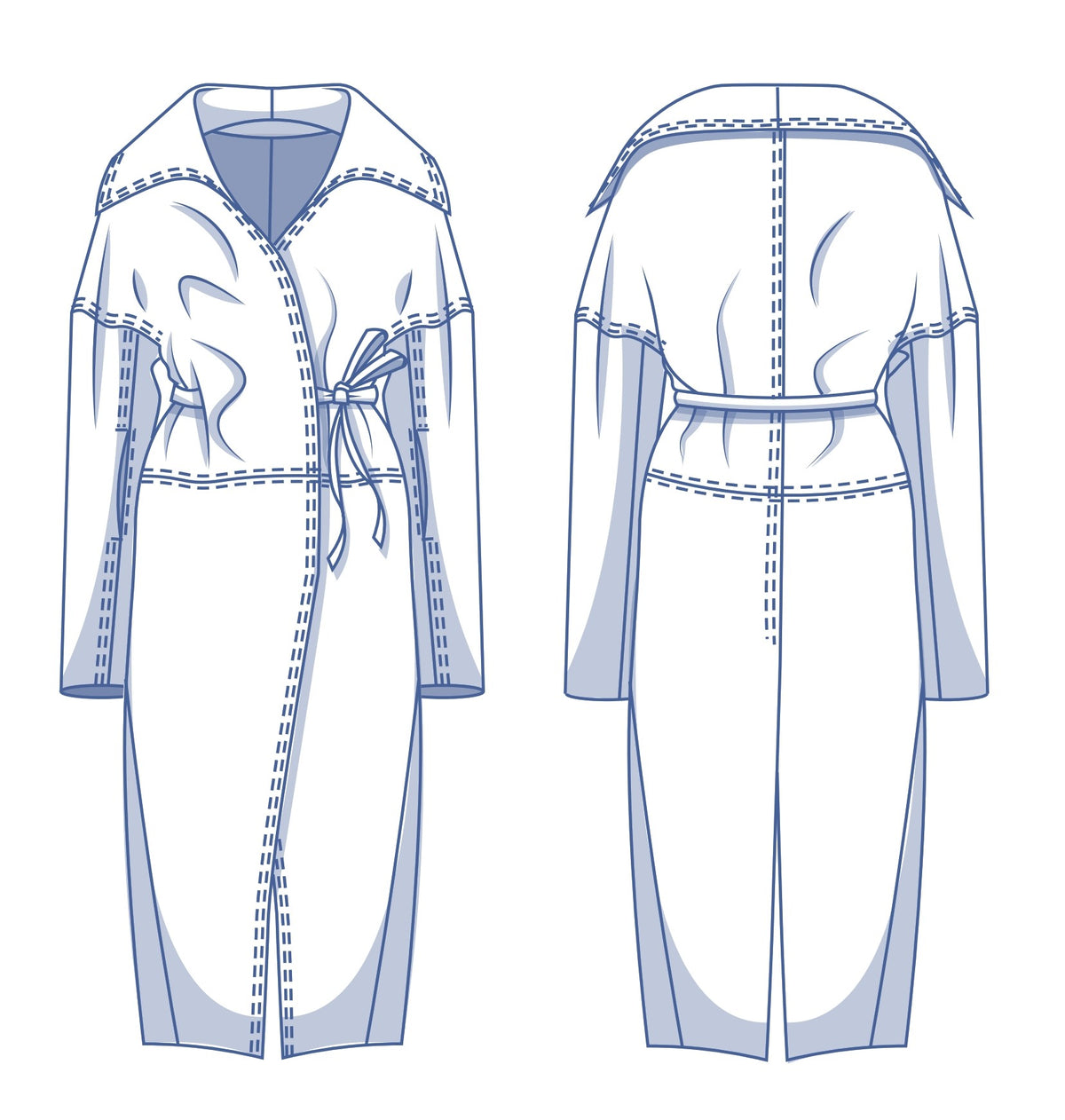 PDF Pattern - Elda Coat | Fibre Mood