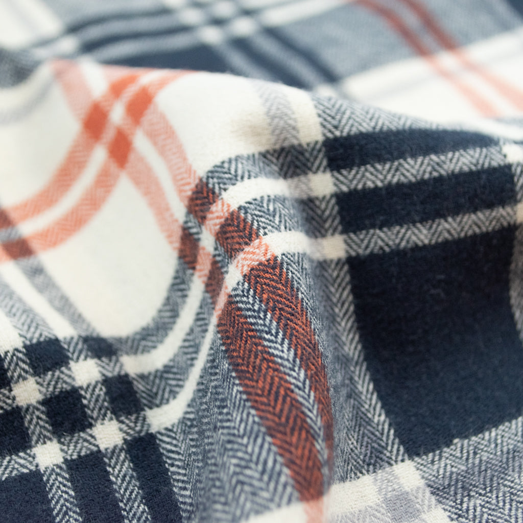 Cosy Cotton Flannel - Navy