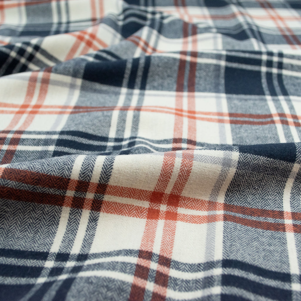 Cosy Cotton Flannel - Navy