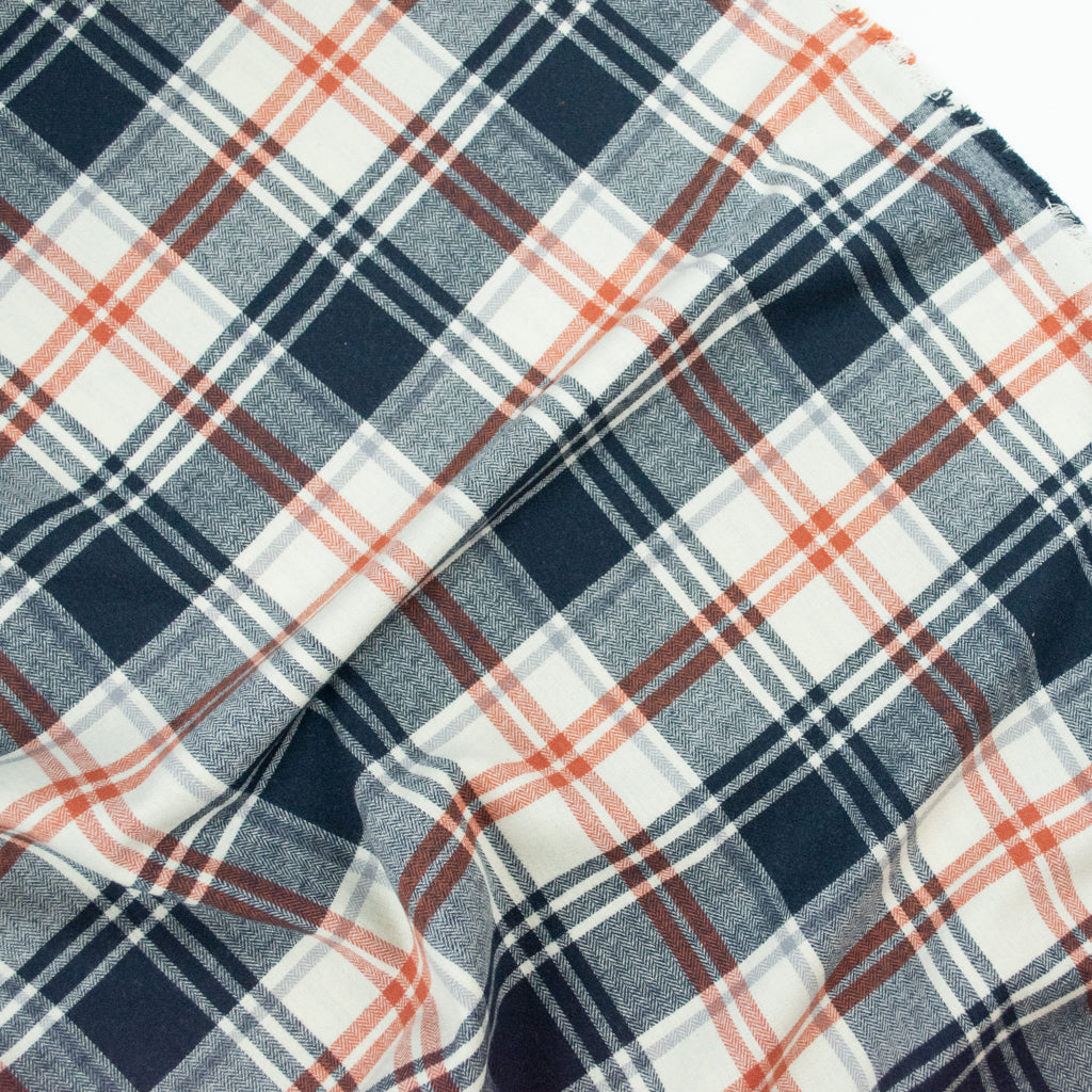 Cosy Cotton Flannel - Navy