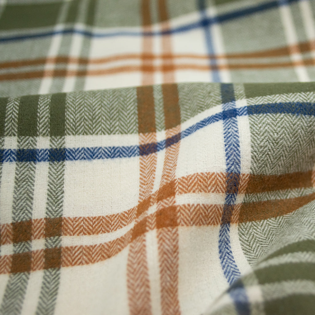 Cosy Cotton Flannel - Olive
