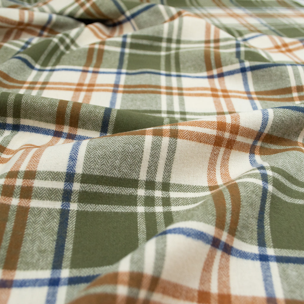 Cosy Cotton Flannel - Olive