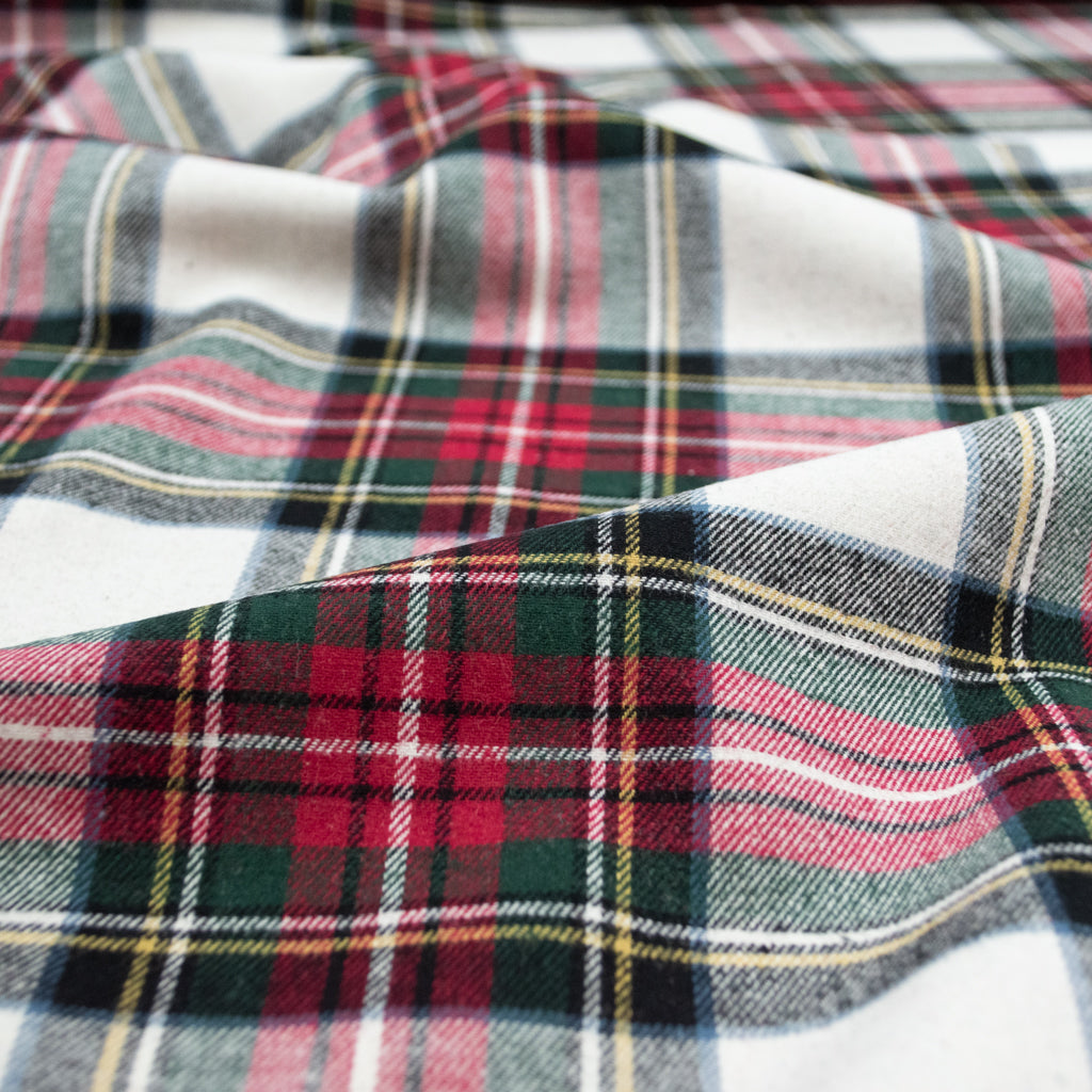 Cosy Cotton Flannel - Red &amp; Green