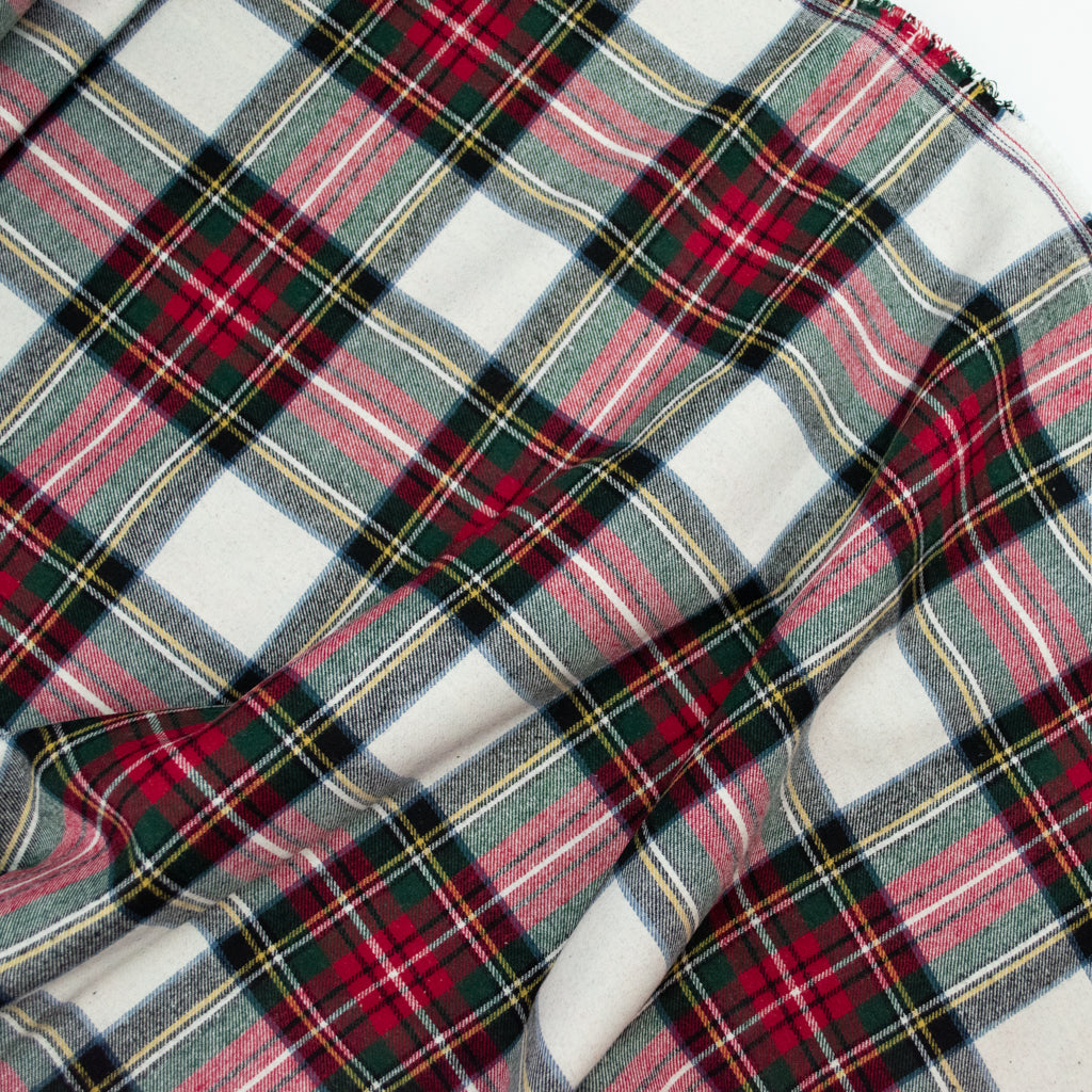 Cosy Cotton Flannel - Red &amp; Green