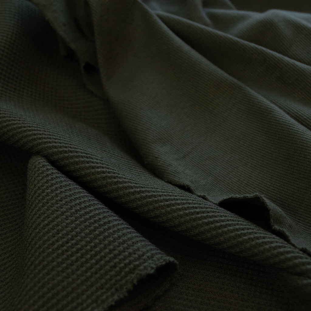 Australian Good Earth Cotton® - Waffle Knit - Forest