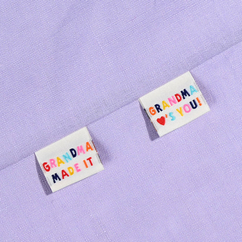 6 Woven Labels - Grandma Made It/Grandma Loves You