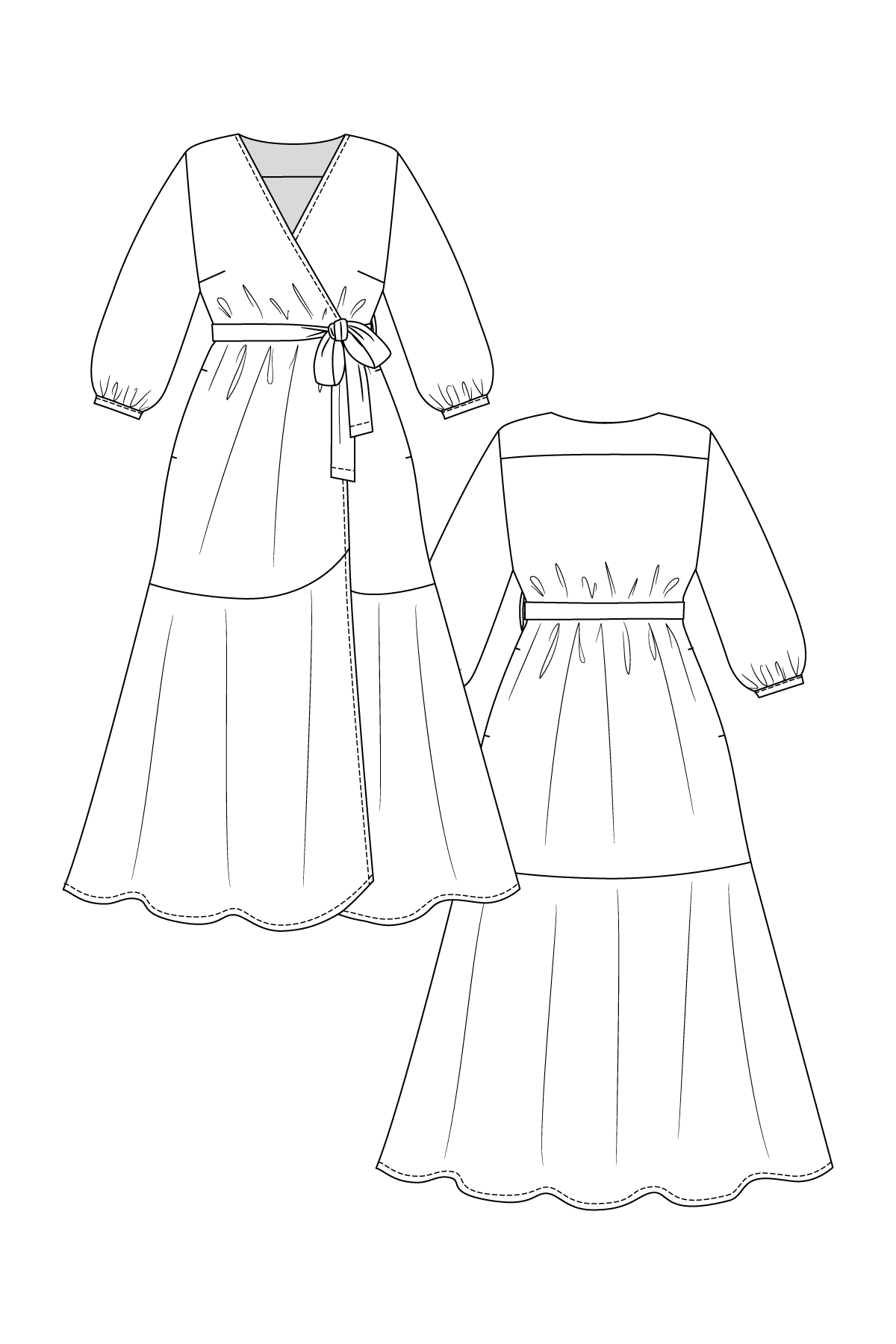 Maaidesign Patterns PDF Pattern - Hali Dress | Named Clothing – MaaiDesign Fabrics