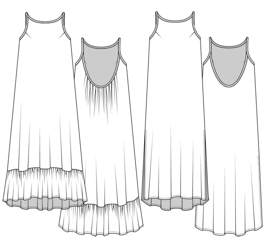 Maaidesign Patterns PDF Pattern - Hallon Dress | Paradise Patterns – MaaiDesign Fabrics