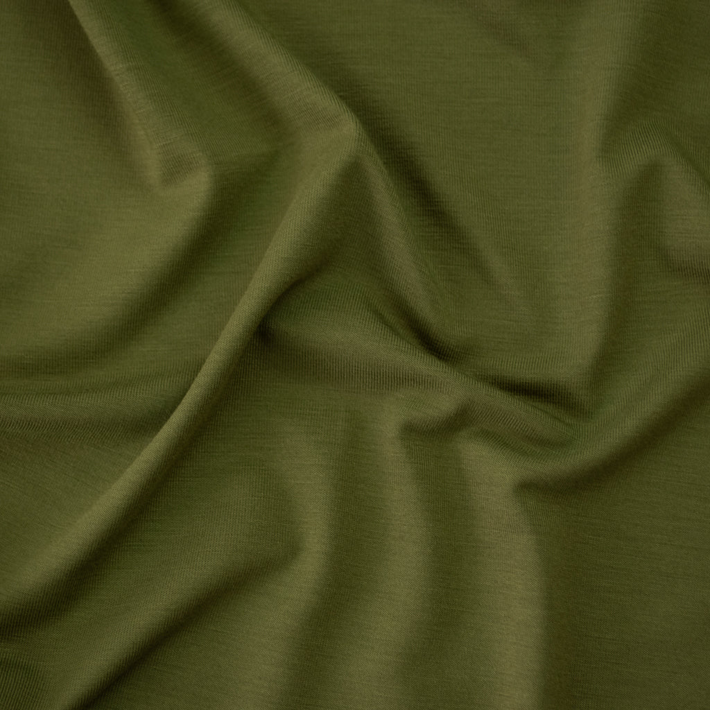 Heavy Bamboo Jersey - Olive Leaf