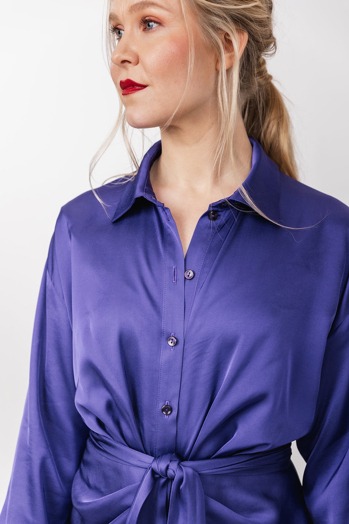 PDF Pattern - Ilta Ruched Shirt Dress | Named Clothing