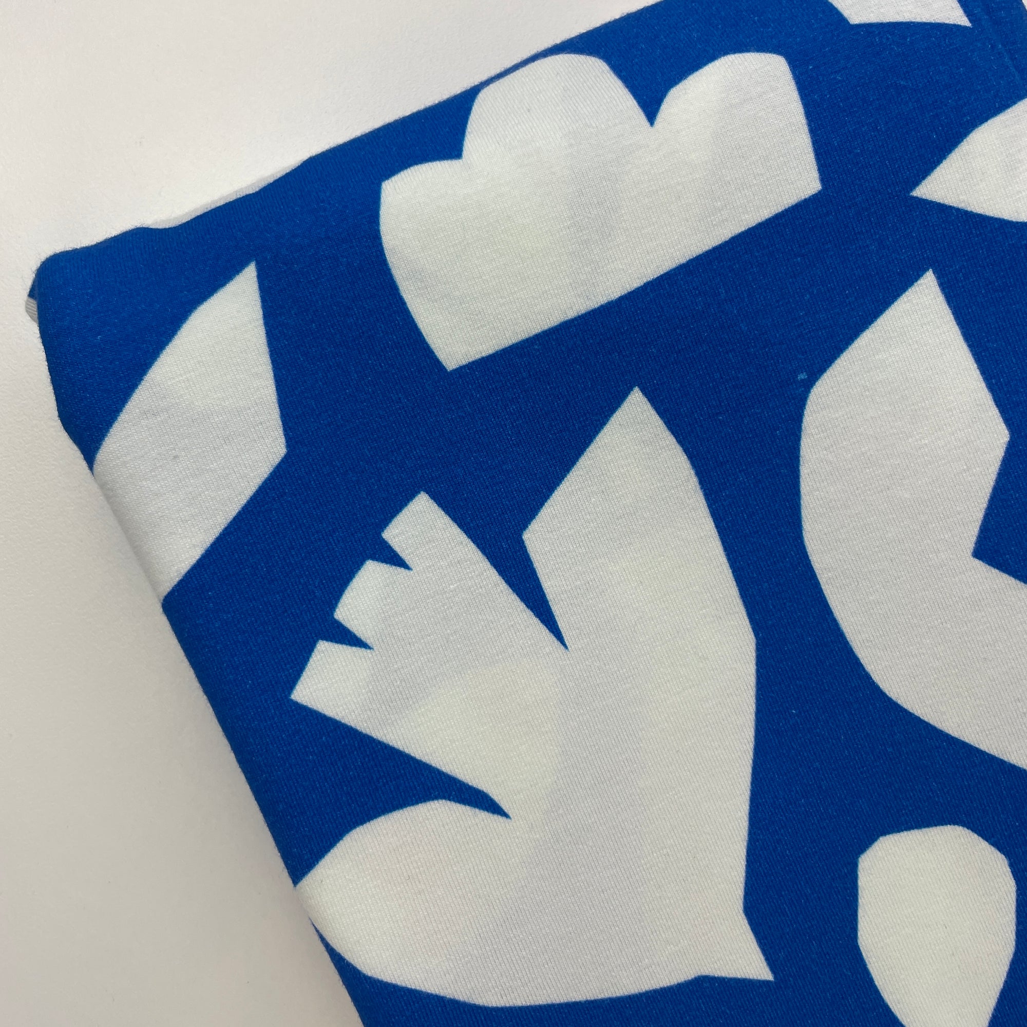 Myriam Van Neste - Cotton jersey - Blue Collage - 85cm piece