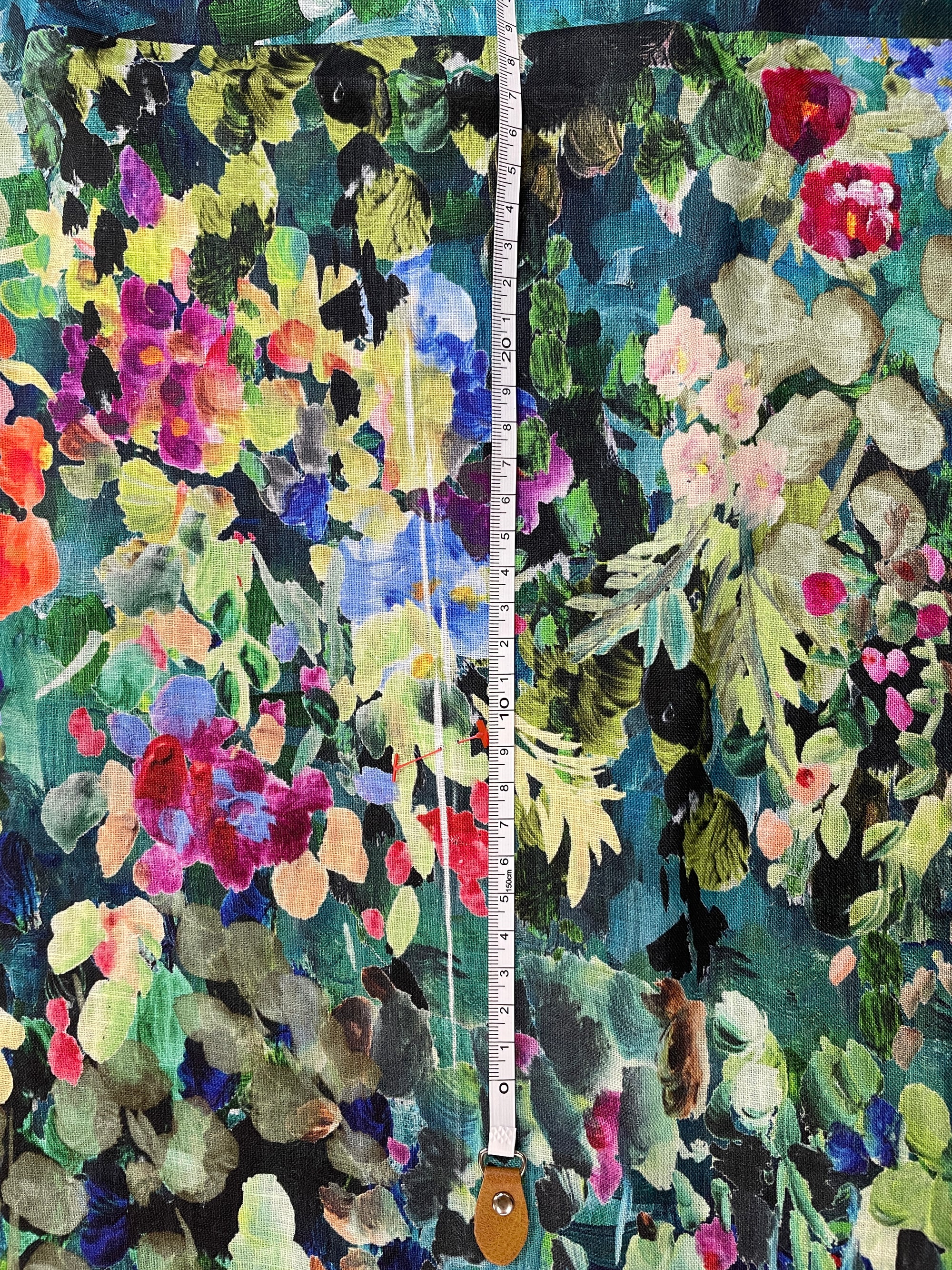 Johanna Ralph | Floral Waterfall | Linen - 2 panels with print fault (see description)