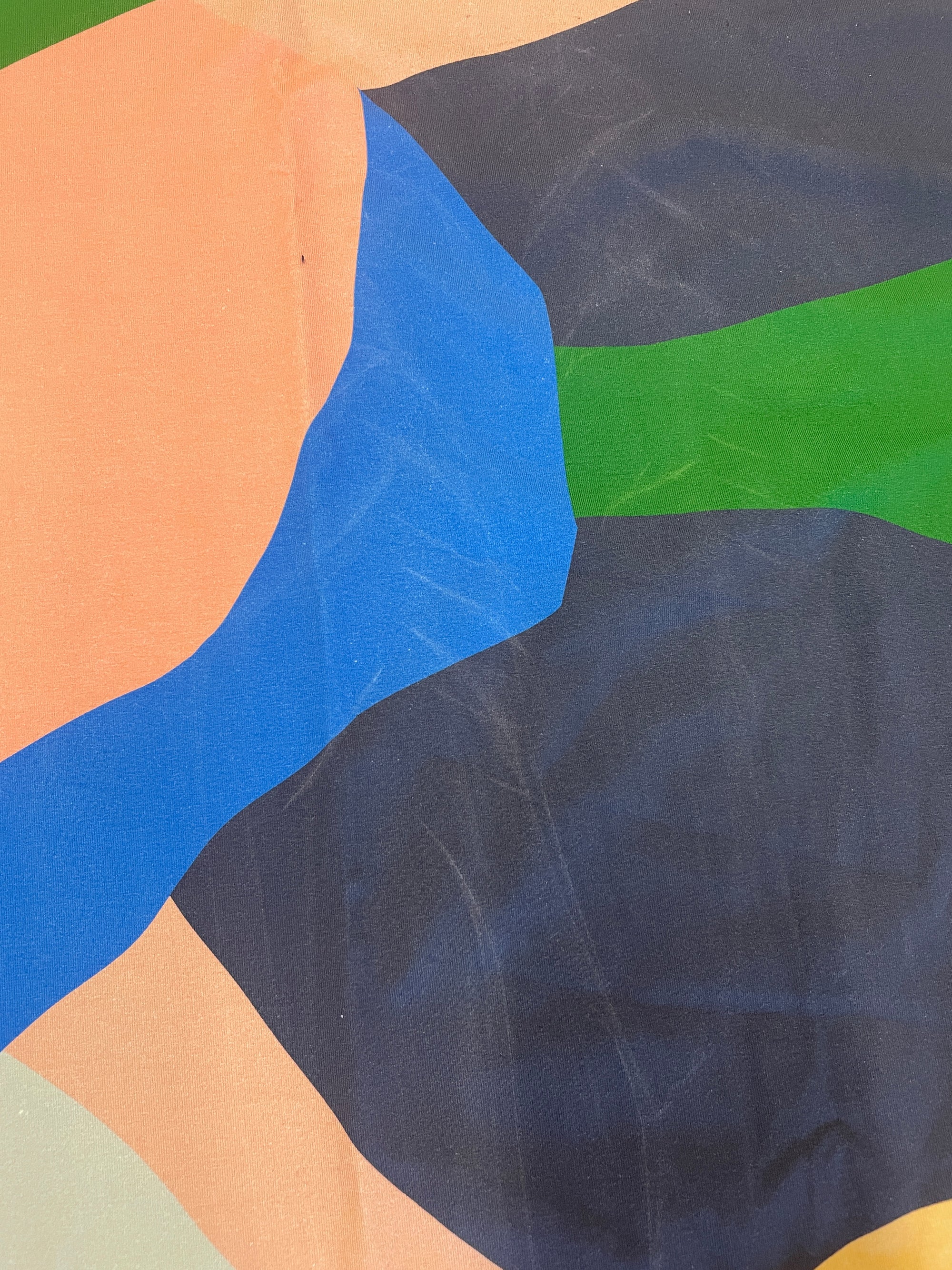 Alison Willoughby | Kaleido Peach | Cotton Jersey - 125cm piece with fault