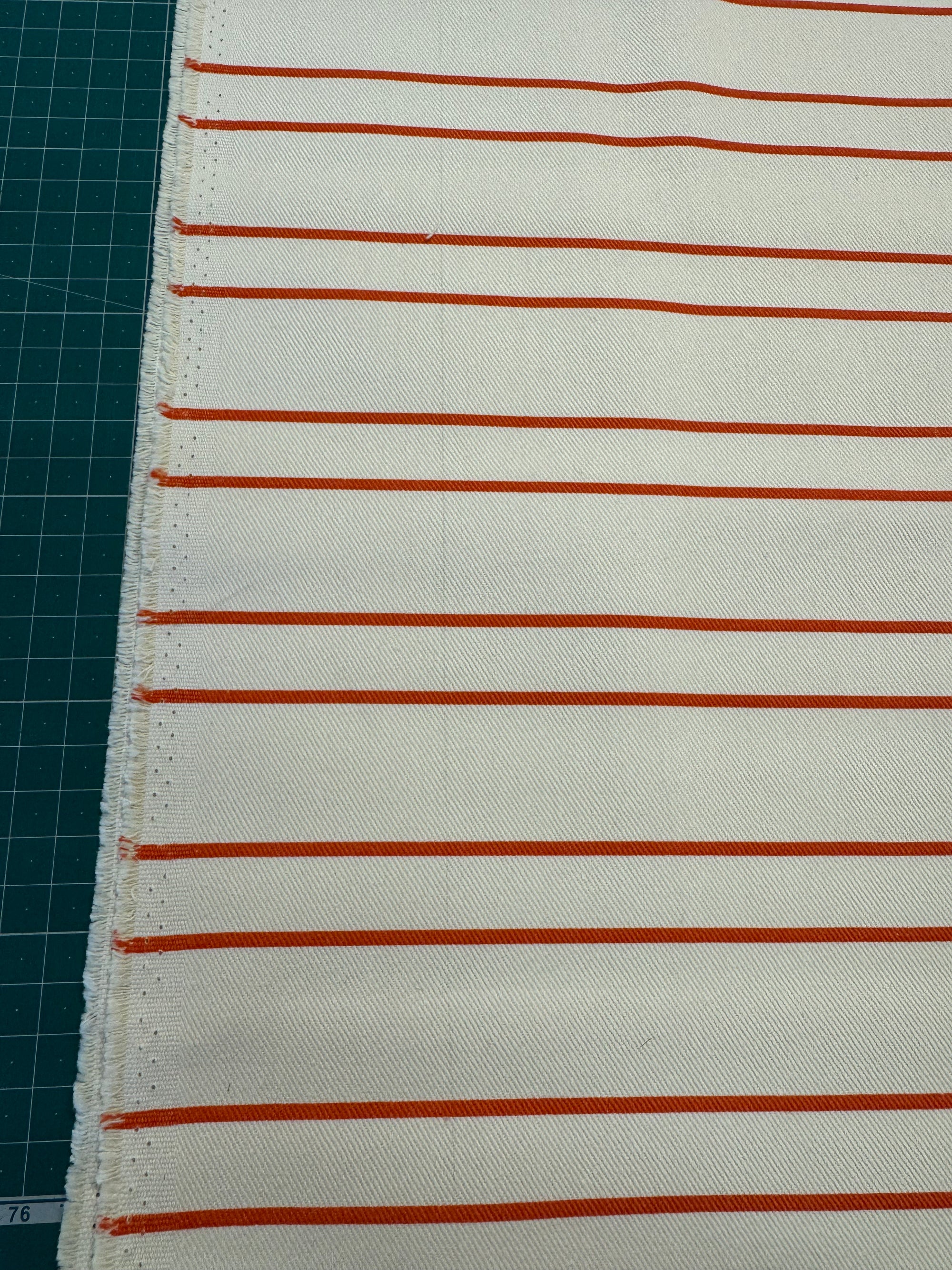 See You At Six - Horizontals NN - Cotton Canvas Gabardine Twill - Whisper Beige - 101cm piece with fault