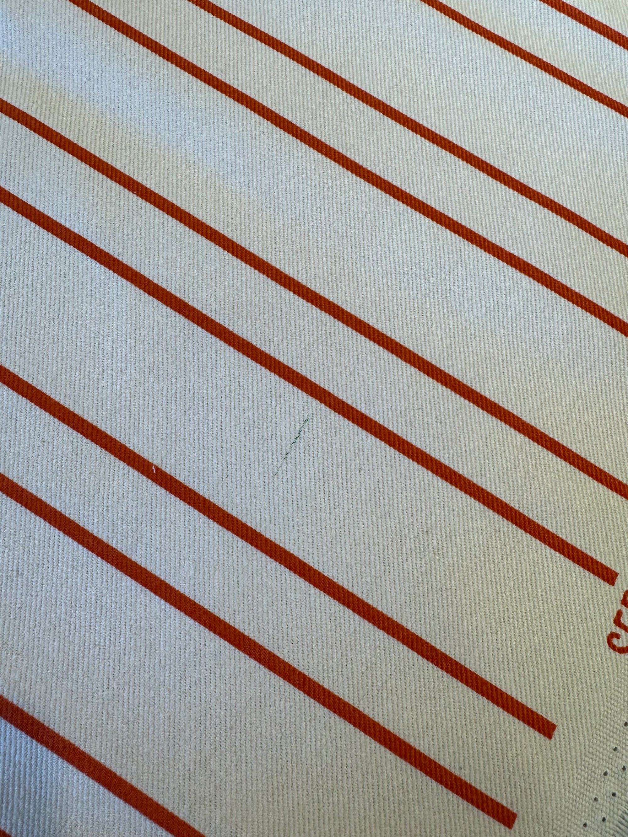 See You At Six - Horizontals NN - Cotton Canvas Gabardine Twill - Whisper Beige - 101cm piece with fault