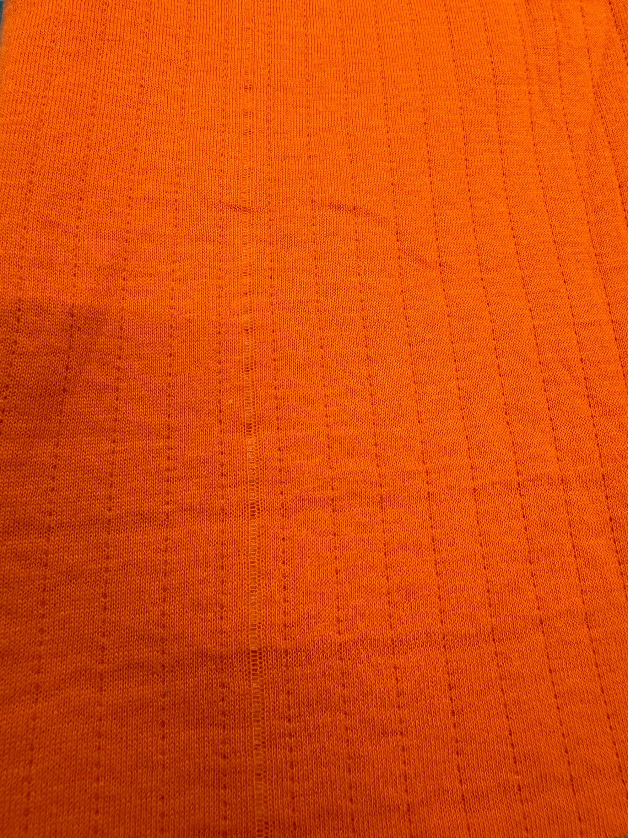 See You At Six - Quilted Knit - Flame Red - 55cm &amp; 26cm piece with fault