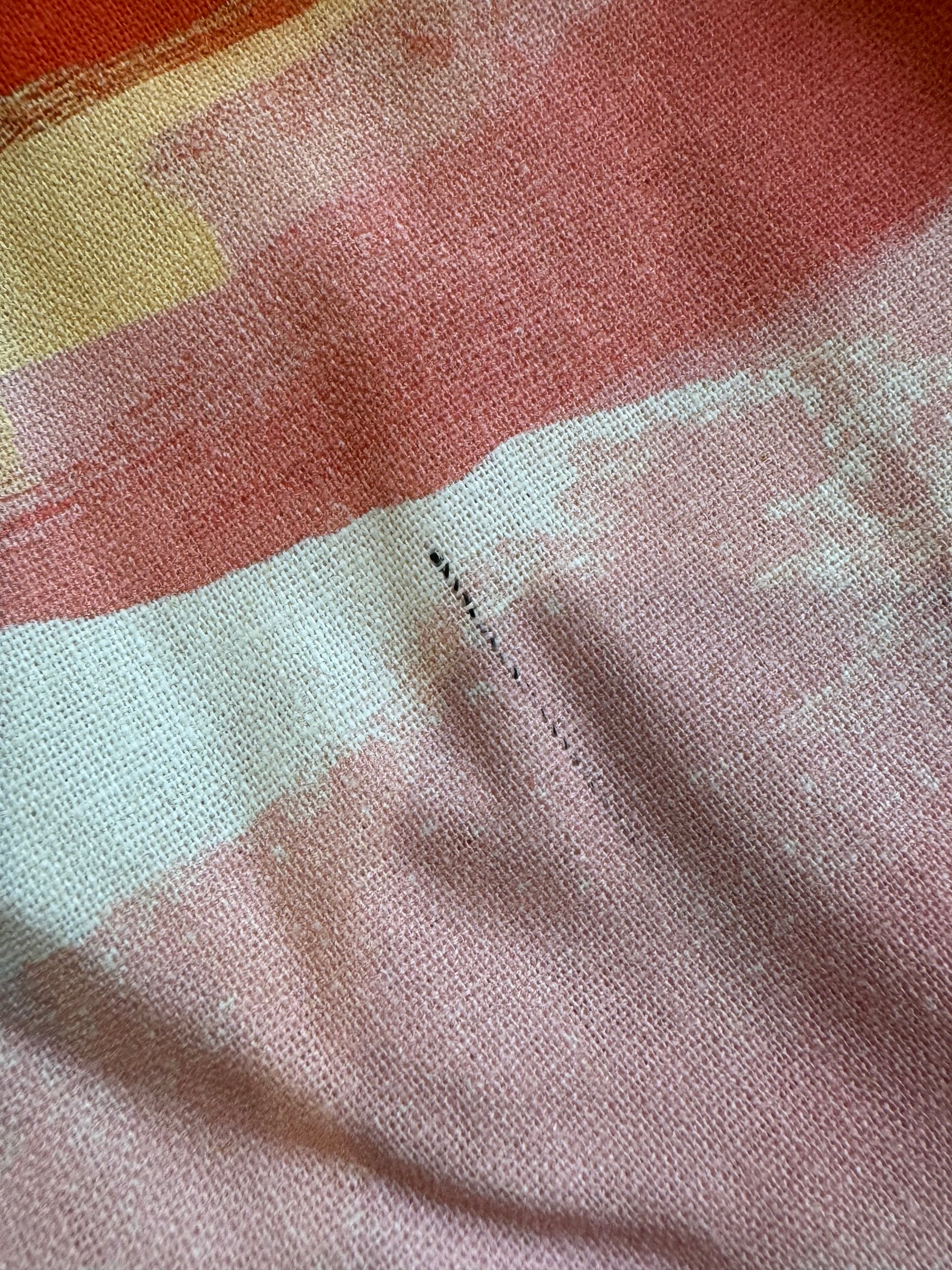 See You At Six - Ember Horizon - Linen Viscose Blend - 102cm piece with fault
