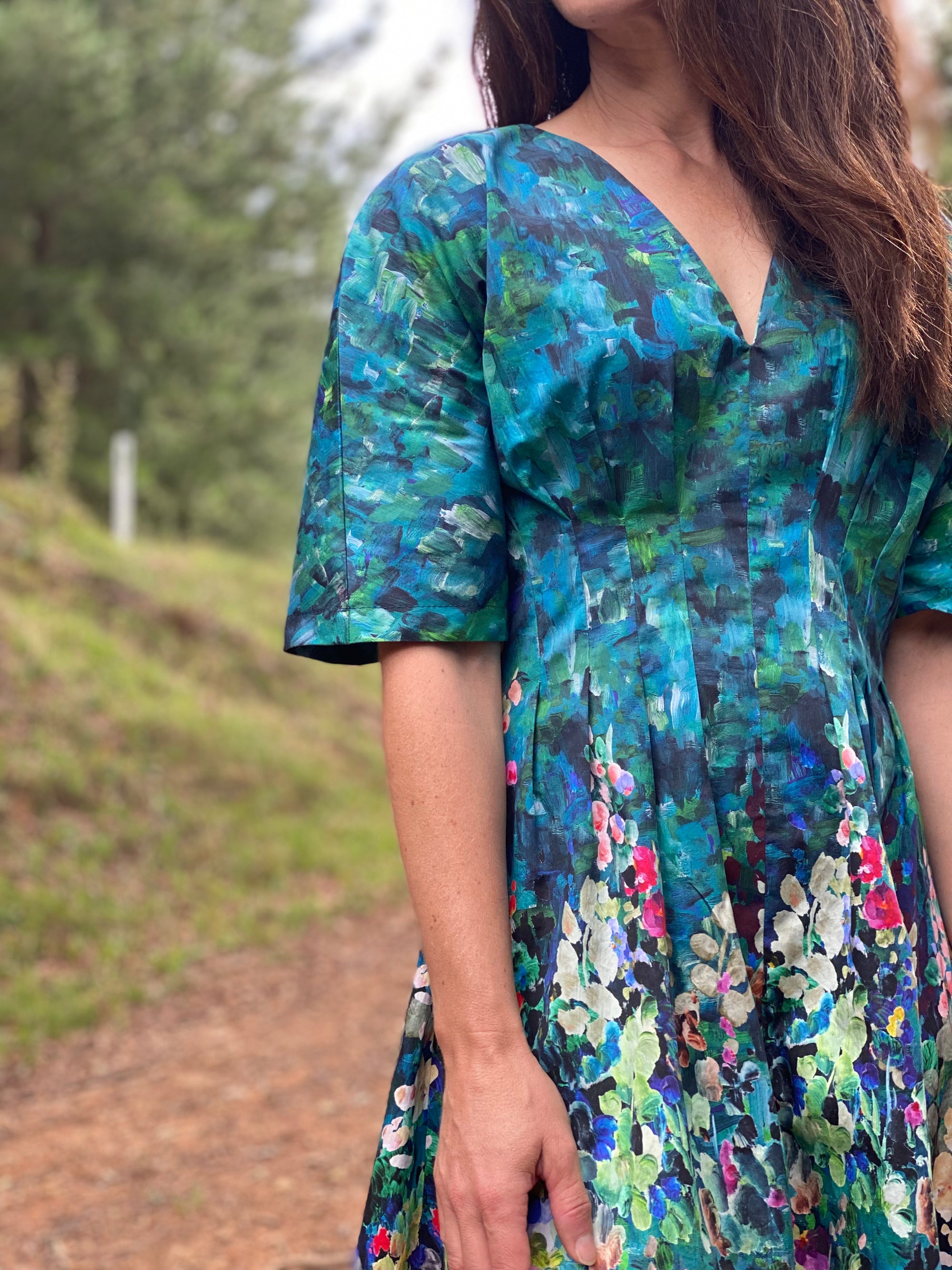 Johanna Ralph | Floral Waterfall | Cotton Sateen - 91cm Piece + 78cm Piece