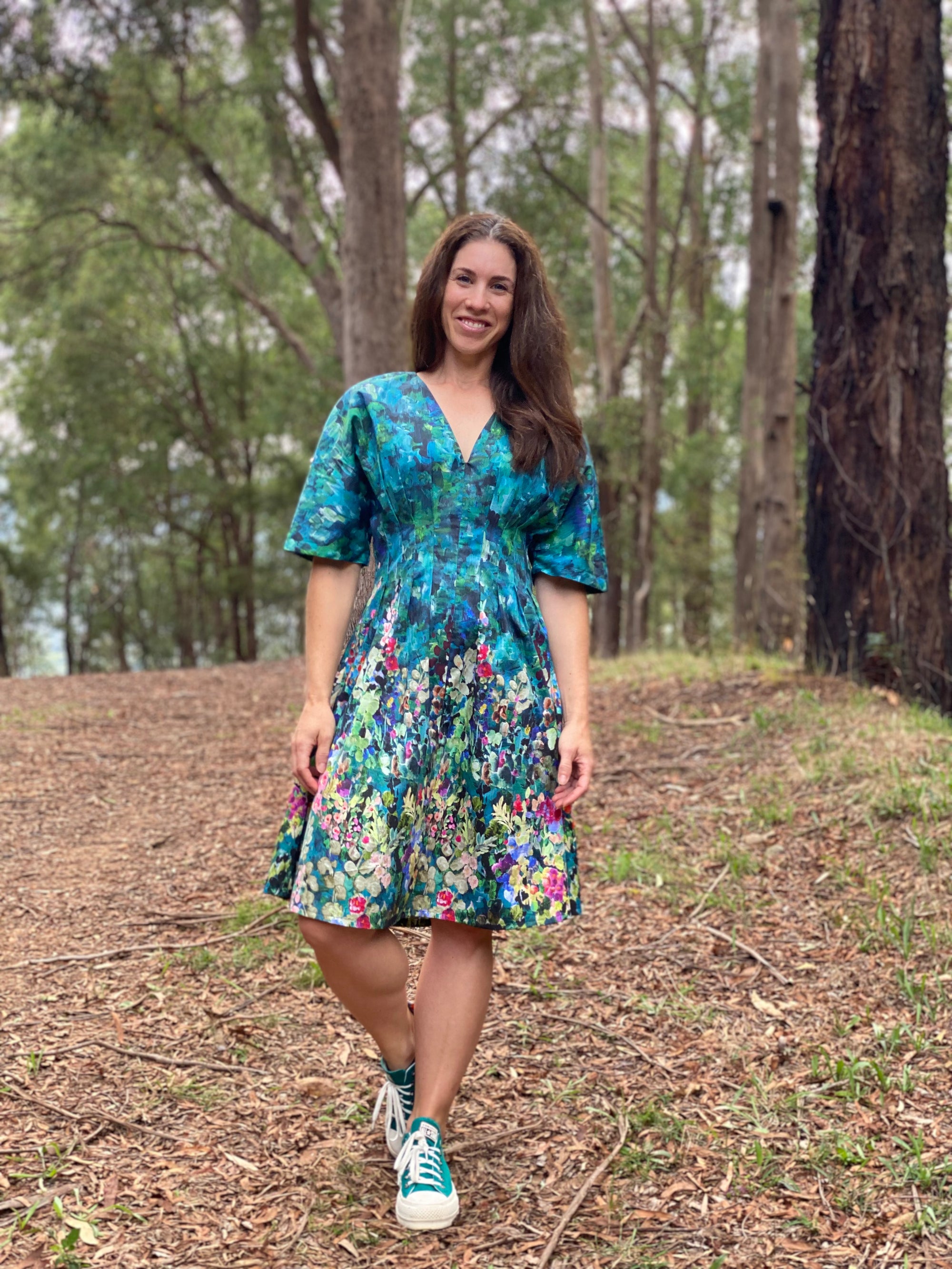 Johanna Ralph | Floral Waterfall | Cotton Sateen - 91cm Piece + 78cm Piece