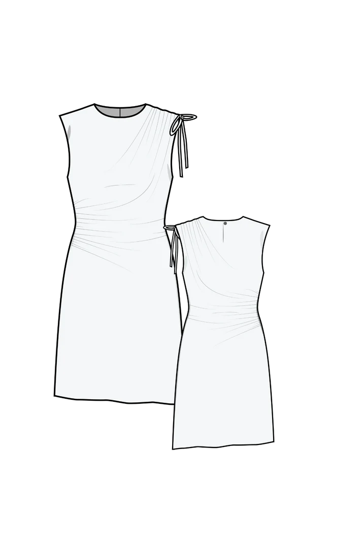 PDF Pattern - Ruched Dress | Puff and Pencil